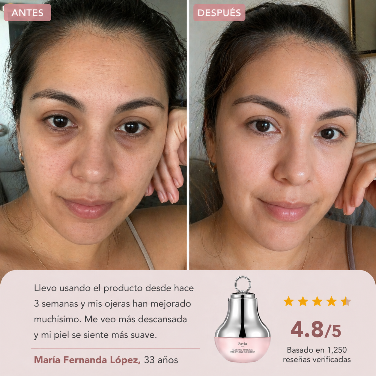 CREMA DE LUZ ROJA PARA EL CONTORNO DE OJOS - YCZ