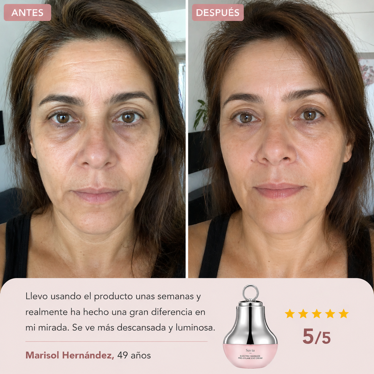 CREMA DE LUZ ROJA PARA EL CONTORNO DE OJOS - YCZ