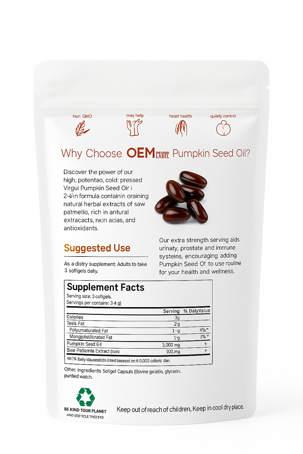 Cápsulas Blandas De Aceite De Semilla De Calabaza- Savia