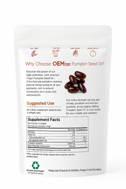 Cápsulas Blandas De Aceite De Semilla De Calabaza- Savia